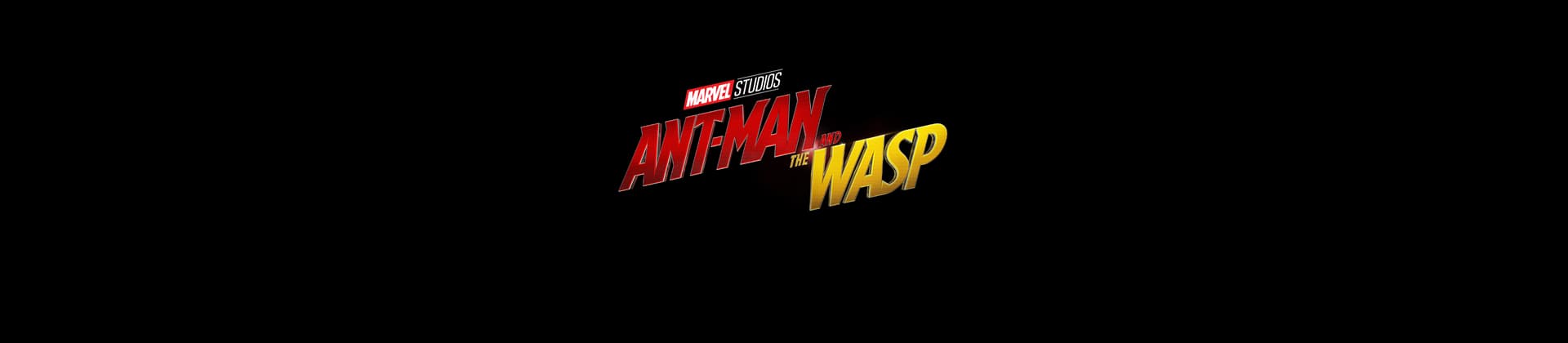 Ant-Man and the Wasp Logo on Black Full