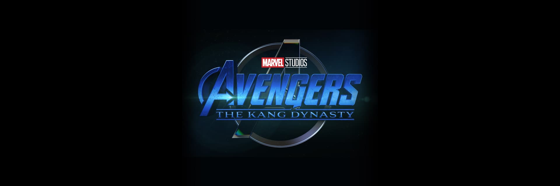 Marvel Studios' Avengers: The Kang Dynasty Movie Logo on Black