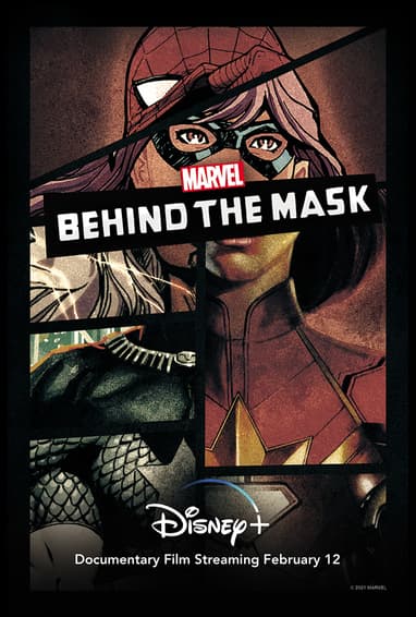 Marvel's Behind the Mask Disney Plus Tv Show Season 1 Poster Art