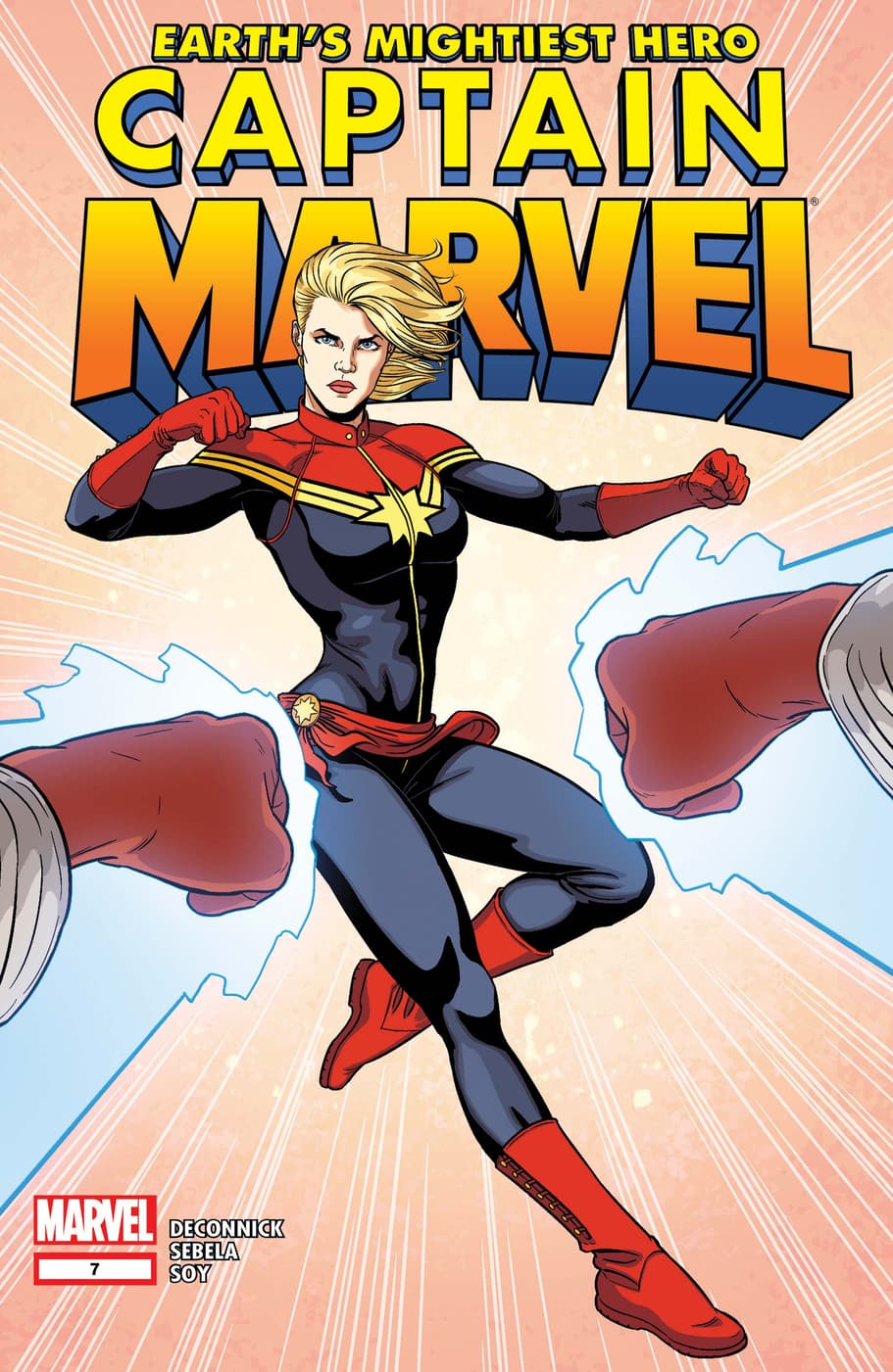 CAPTAIN MARVEL (2012) #7 cover by Jamie McKelvie