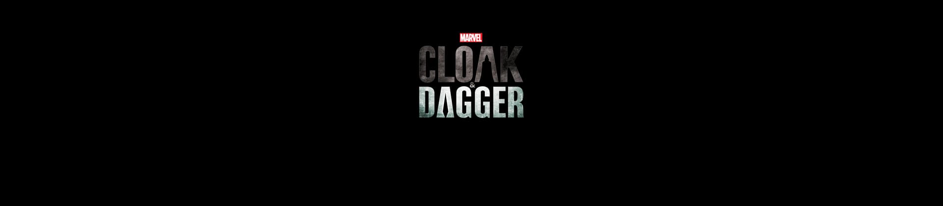 Marvel's Cloak and Dagger TV Show Logo On Black