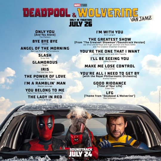 'Deadpool & Wolverine' tracklist