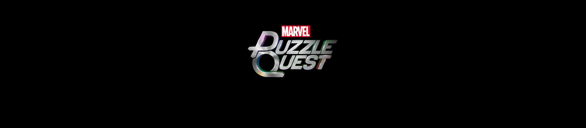 Marvel Puzzle Quest Game Logo On Black