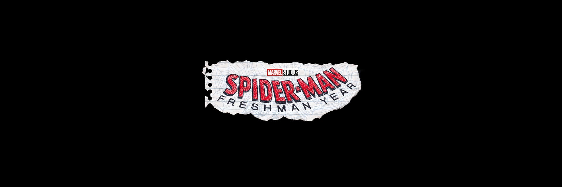 Marvel Studios' Spider-Man: Freshman Year Disney+ Plus TV Show Season 1 Logo on Black