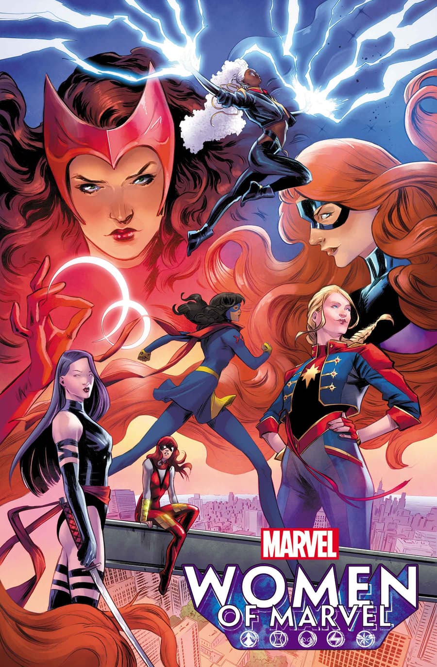 WOMEN OF MARVEL #1 cover by Carmen Carnero