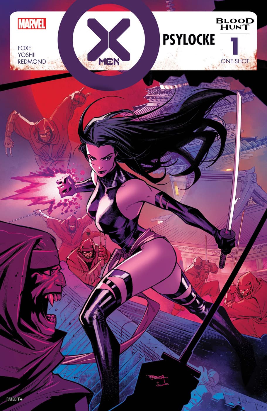 X-MEN: BLOOD HUNT - PSYLOCKE (2024) #1 cover by Stephen Segovia